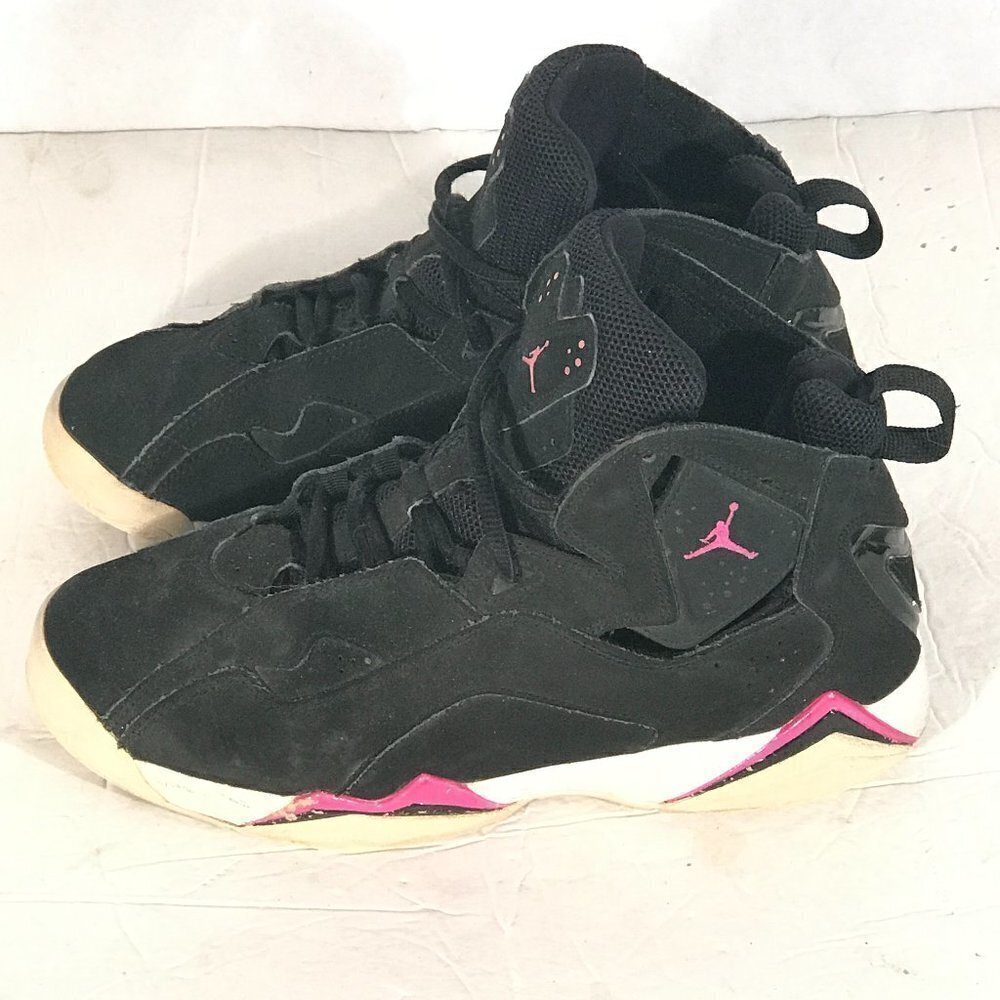 NIKE Air Jordan Pink Black Multicolor Sneakers Athletic Sports Shoes Size 6.5Y